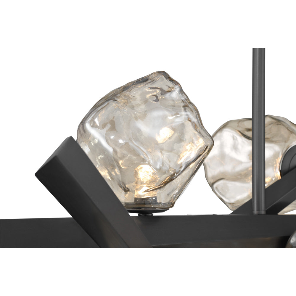 Thorah LED Linear Chandelier in Detail.