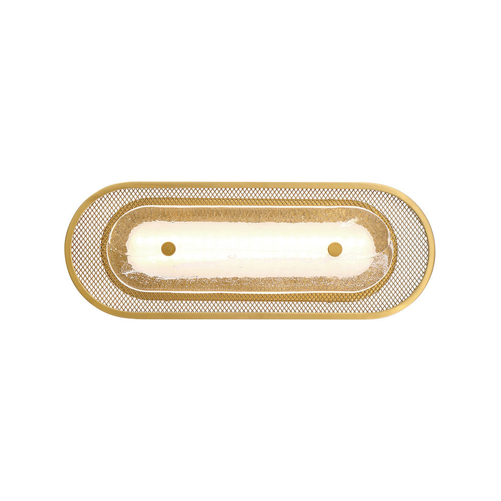 Tramore LED Wall Light in Gold (Glass/16-Inch).