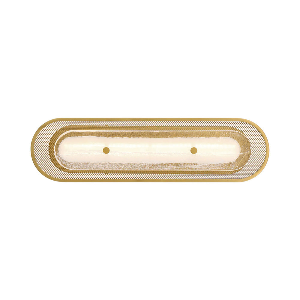Tramore LED Wall Light in Gold (Glass/22-Inch).