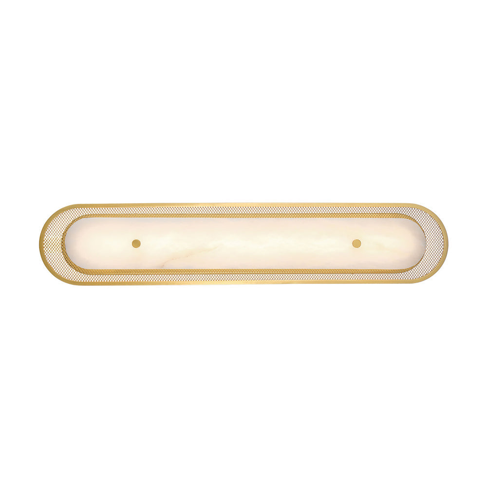 Tramore LED Wall Light in Gold (Alabaster/30-Inch).