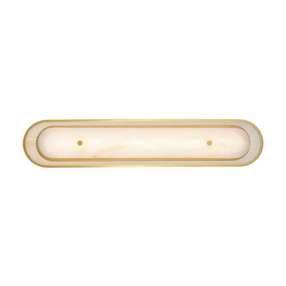 Tramore LED Wall Light in Gold (Alabaster/30-Inch).