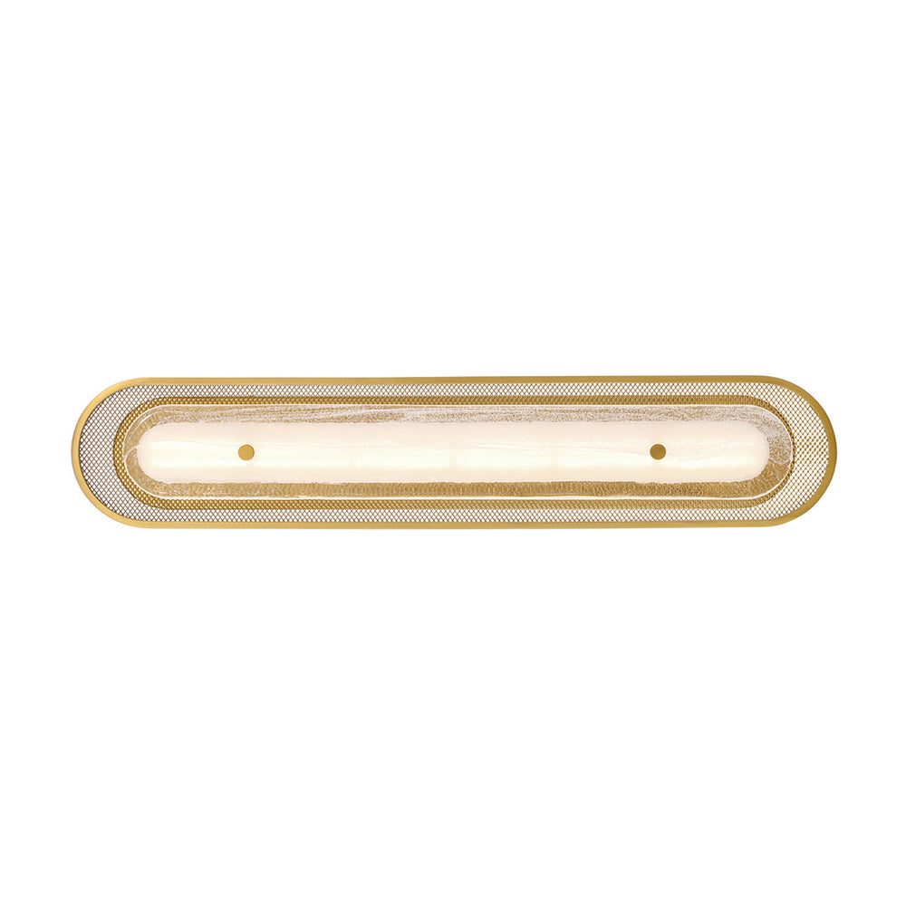 Tramore LED Wall Light in Gold (Glass/30-Inch).