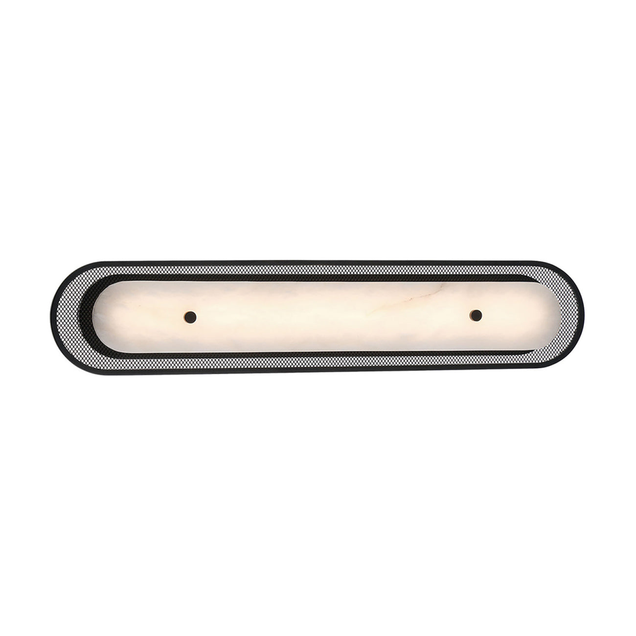 Tramore LED Wall Light in Matte Black (Alabaster/30-Inch).