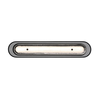 Tramore LED Wall Light in Matte Black (Glass/30-Inch).