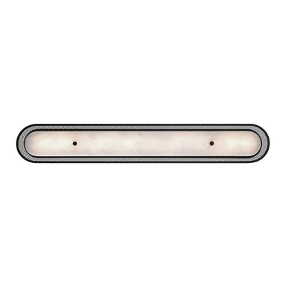 Tramore LED Wall Light in Matte Black (Alabaster/38-Inch).