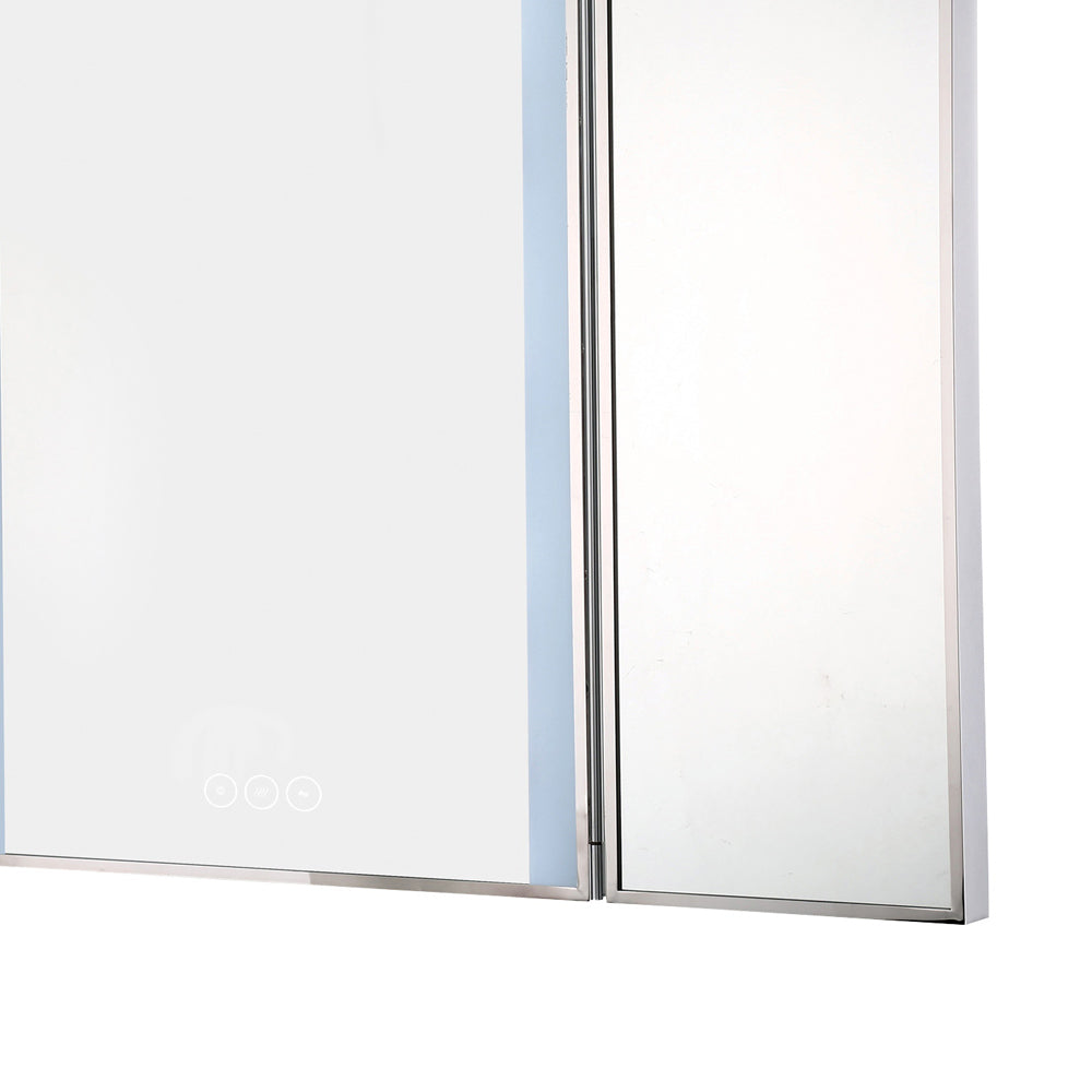Trias LED Wall Mirror in Detail.