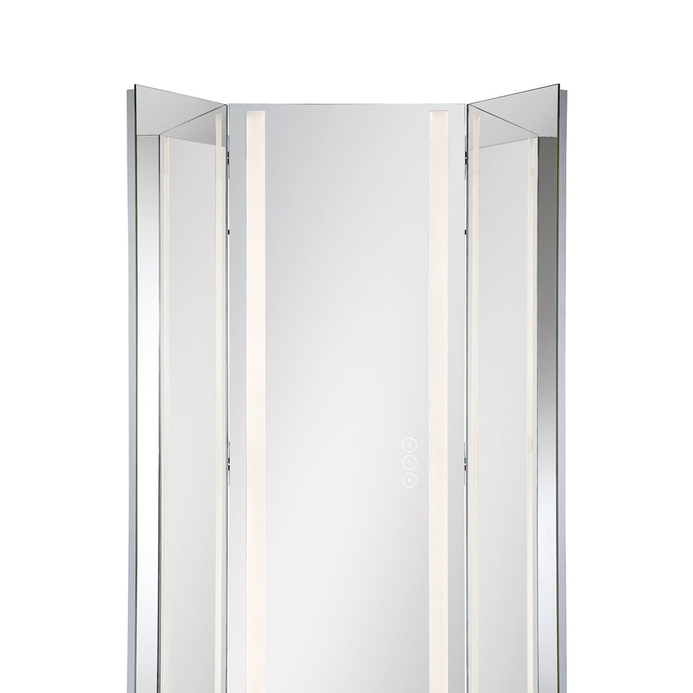Trias LED Wall Mirror in Detail.