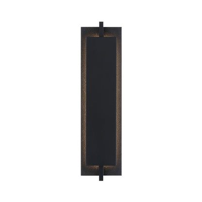 Tribek Outdoor LED Wall Light in Matte Black (21-Inch).
