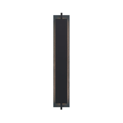 Tribek Outdoor LED Wall Light in Matte Black (32-Inch).