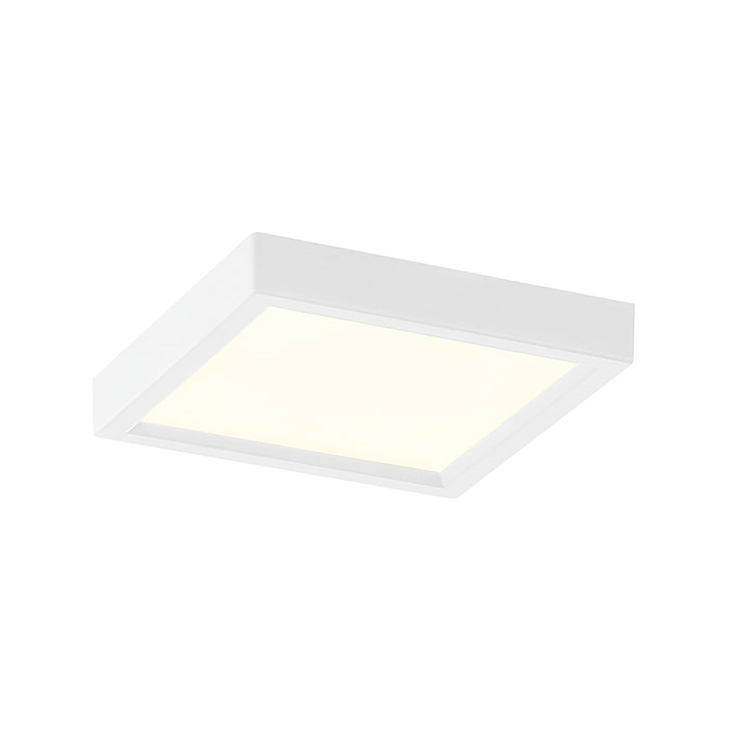Troy LED Flush Mount Ceiling Light in White (4.38-Inch)