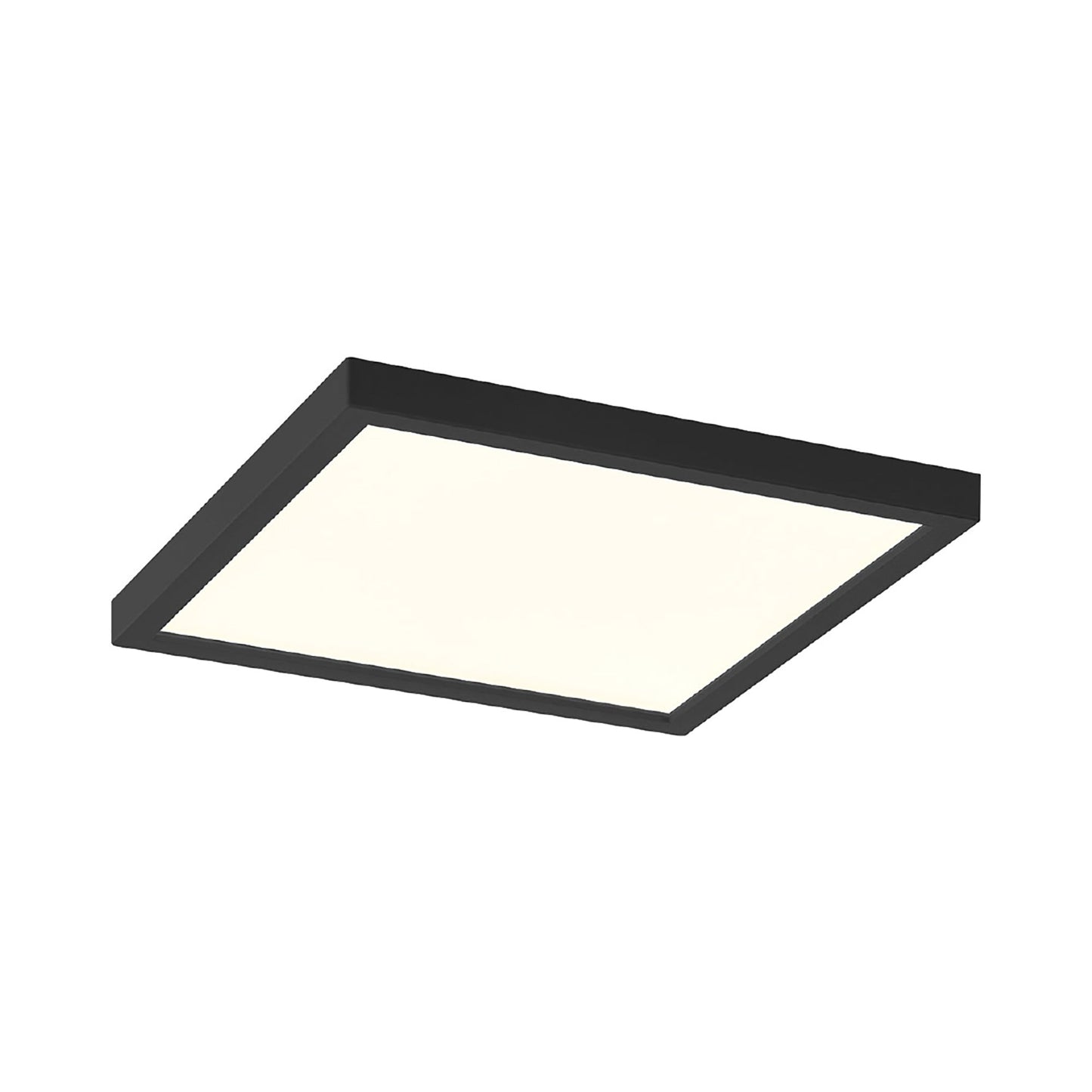 Troy LED Flush Mount Ceiling Light in Black (6.38-Inch).
