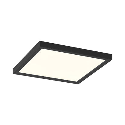 Troy LED Flush Mount Ceiling Light in Black (6.38-Inch).