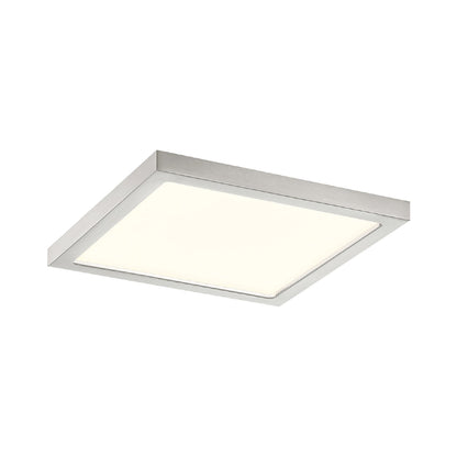 Troy LED Flush Mount Ceiling Light in Brush Nickel (6.38-Inch).
