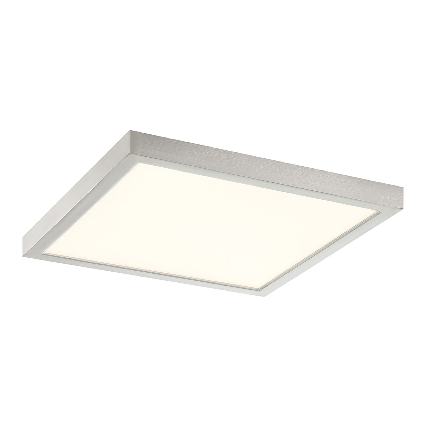 Troy LED Flush Mount Ceiling Light in Brush Nickel (12-Inch).