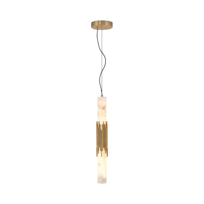 Venna LED Pendant Light in Antique Brass (22.5-Inch).