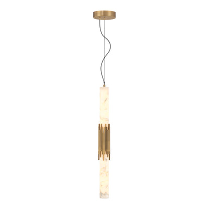 Venna LED Pendant Light in Antique Brass (28.5-Inch).