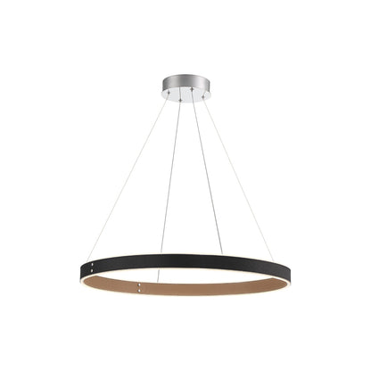 Verdura LED Ring Chandelier in Matte Black (Small).