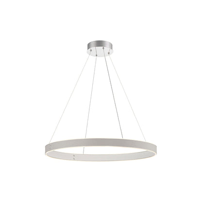Verdura LED Ring Chandelier in Matte Grey (Small).