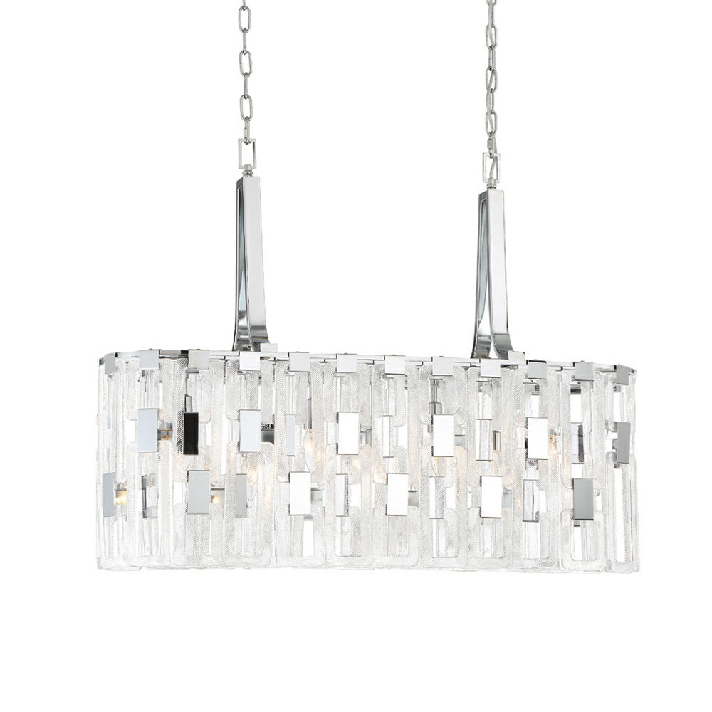 Viviana Linear Chandelier in Detail.