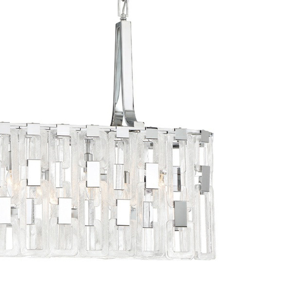 Viviana Linear Chandelier in Detail.
