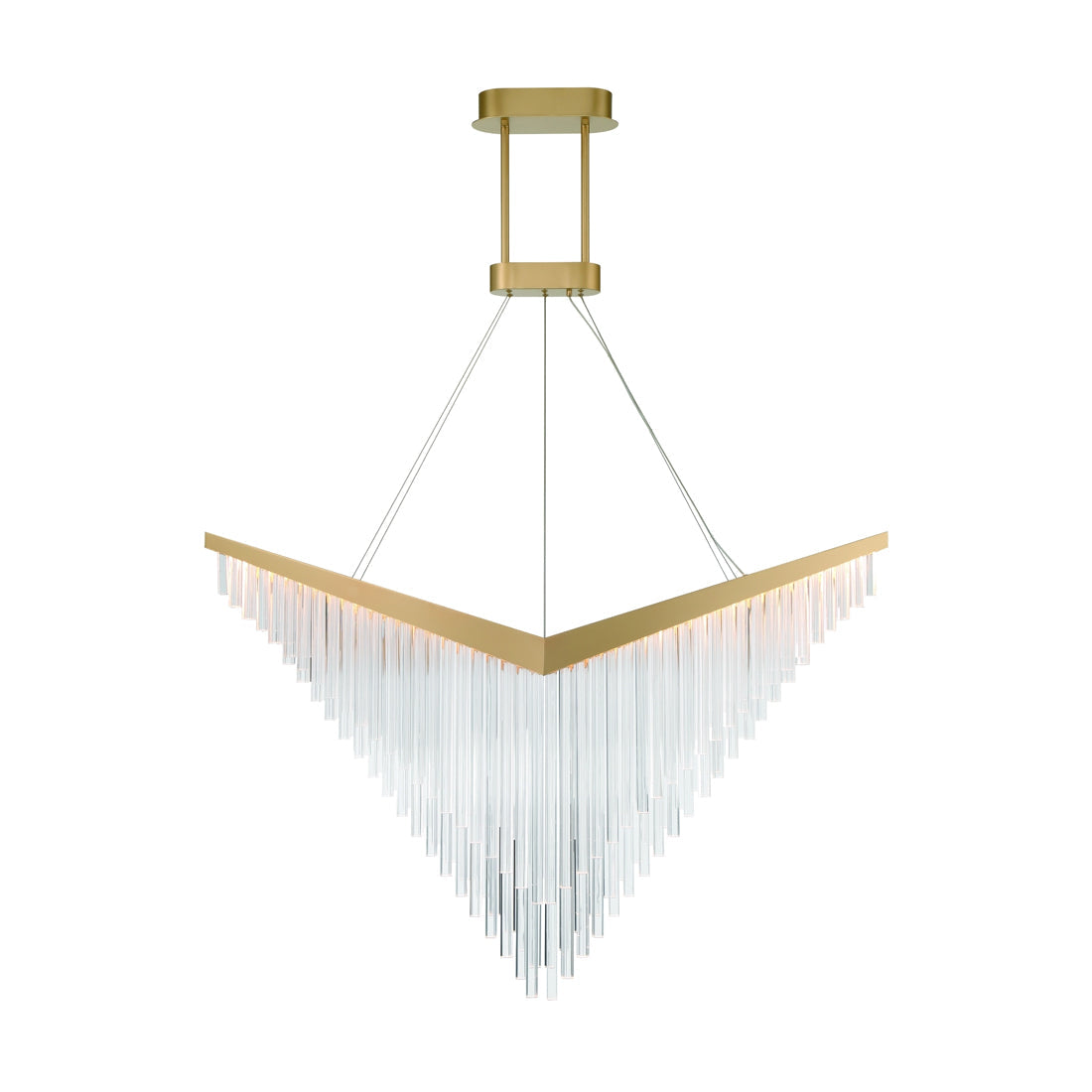 Vivien LED Chandelier in Matte Gold (Large).