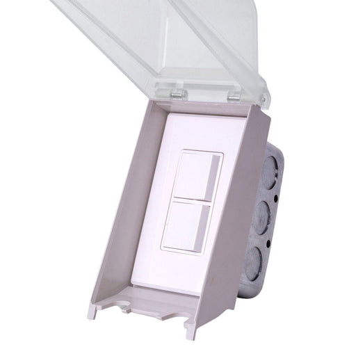 Weatherproof Cover Duplex Recessed Switch in Detail.