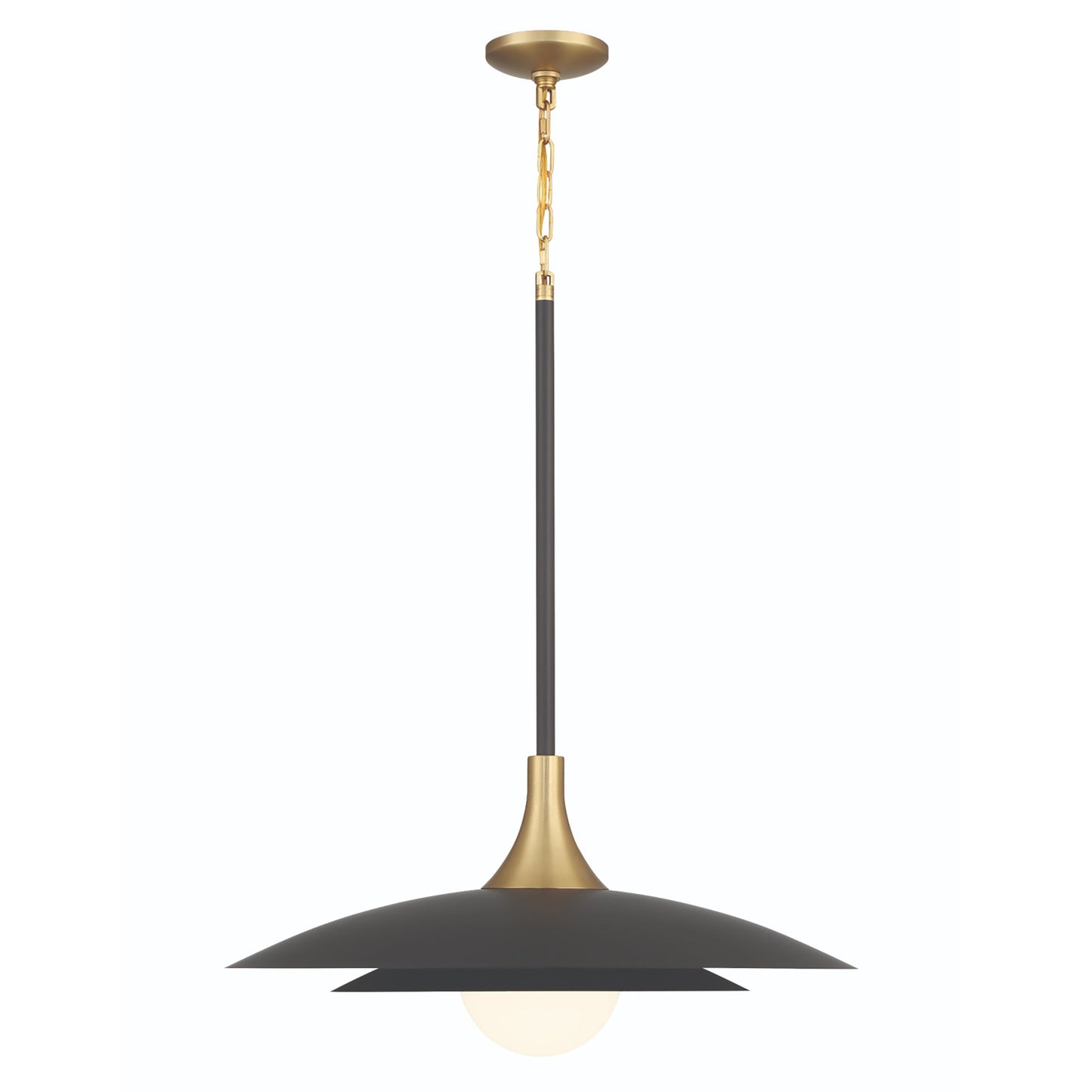 Welsh LED Pendant Light in Black (Large).