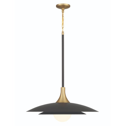 Welsh LED Pendant Light in Black (Large).