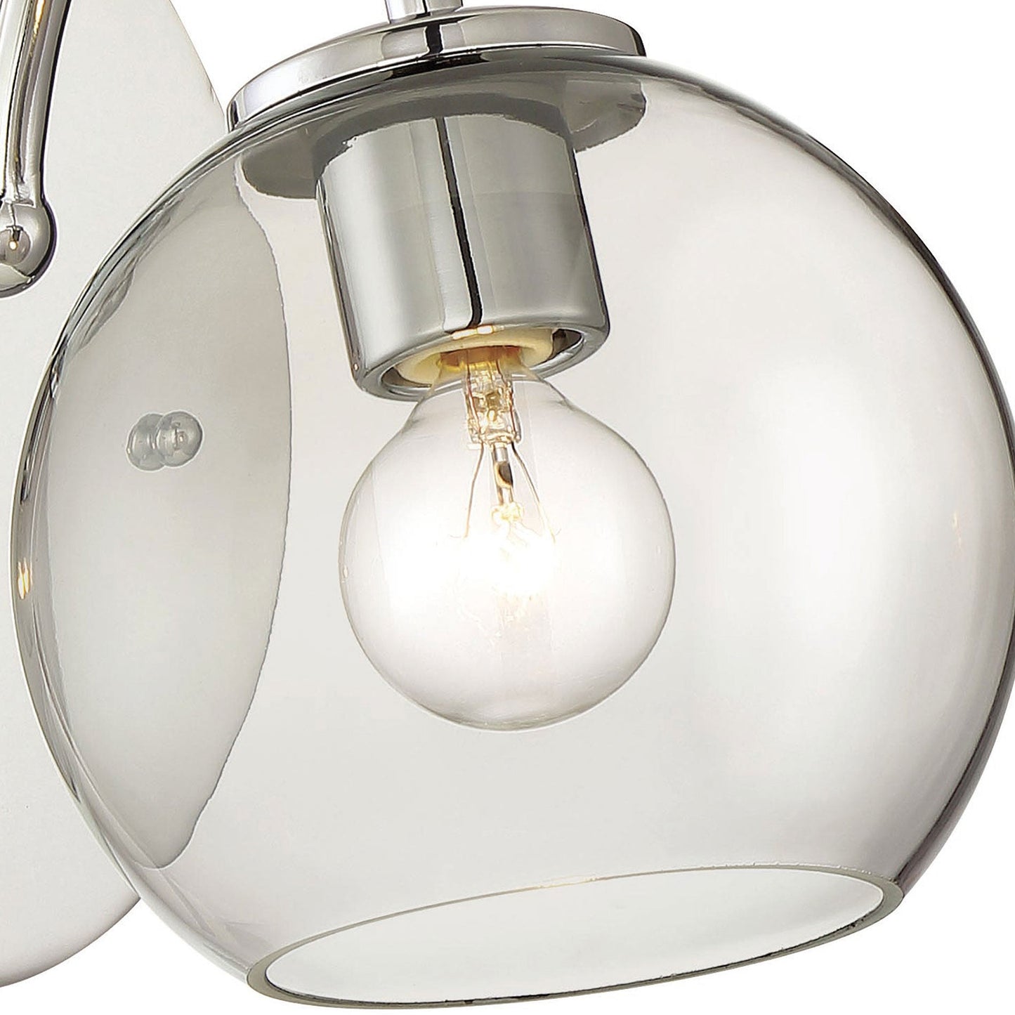 Exposed Bath Vanity Light in Detail.