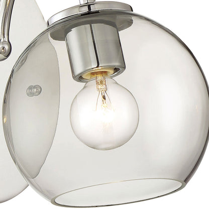 Exposed Bath Vanity Light in Detail.