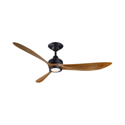 Aviara Indoor / Outdoor LED Ceiling Fan in Black/Koa.