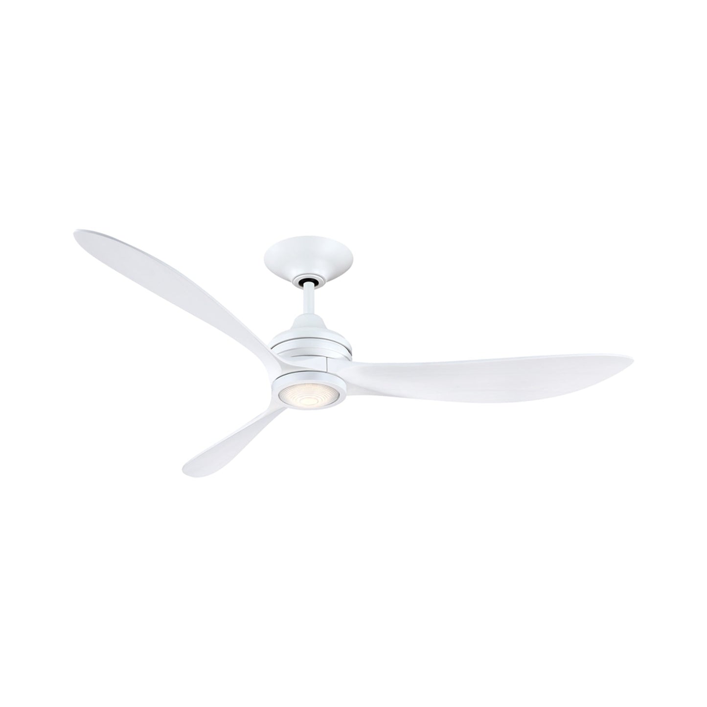 Aviara Indoor / Outdoor LED Ceiling Fan in Matte White/White Washed.