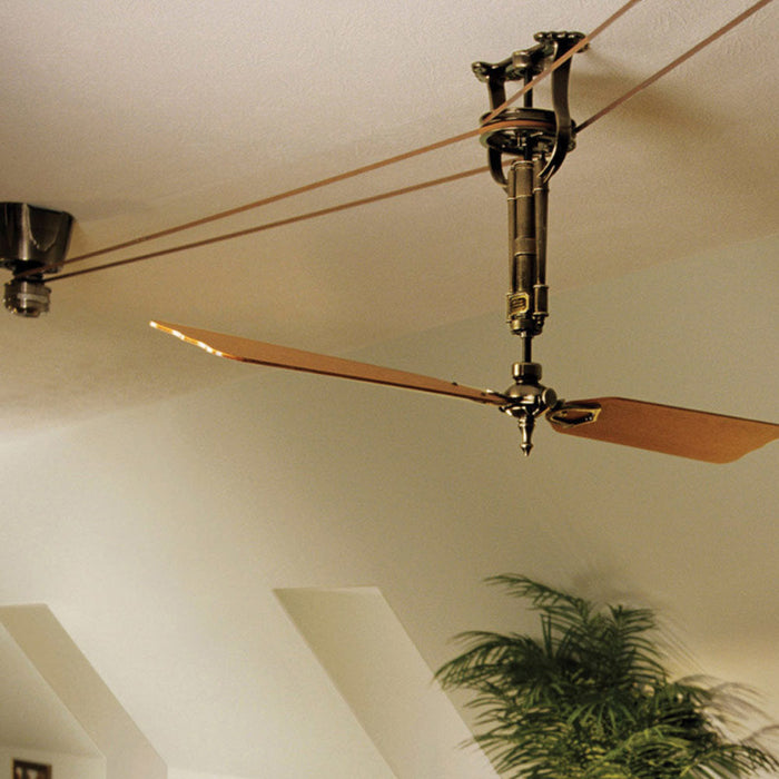 Brewmaster 56 Inch Indoor Ceiling Fan in living room.