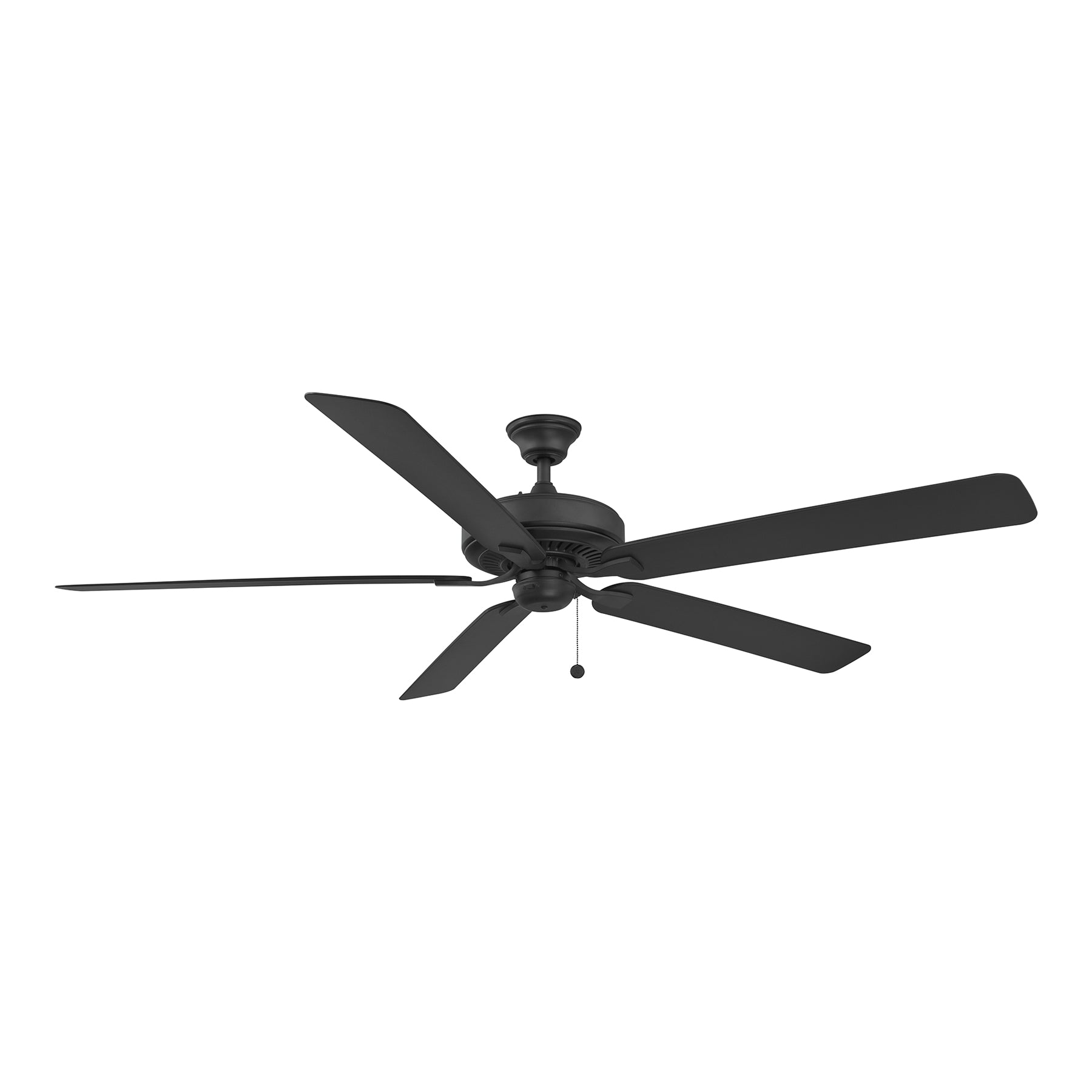 Edgewood Outdoor Ceiling Fan in Black (72-Inch).
