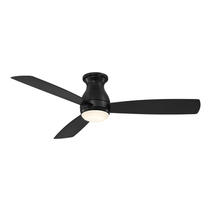 Hugh Outdoor LED Ceiling Fan in Black (52-Inch).