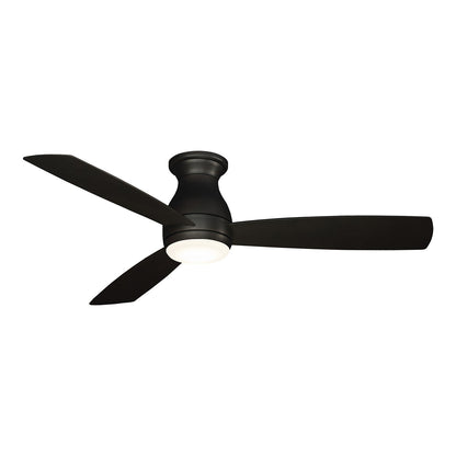 Hugh Outdoor LED Ceiling Fan in Dark Bronze (52-Inch).