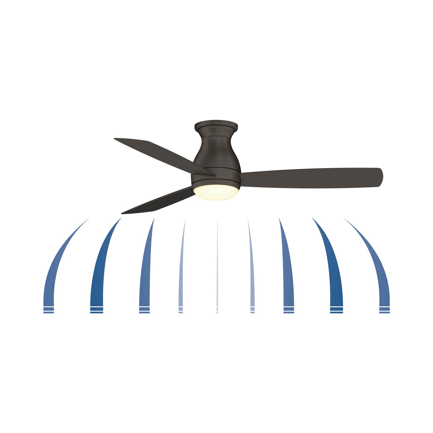 Hugh Outdoor LED Ceiling Fan in Detail.