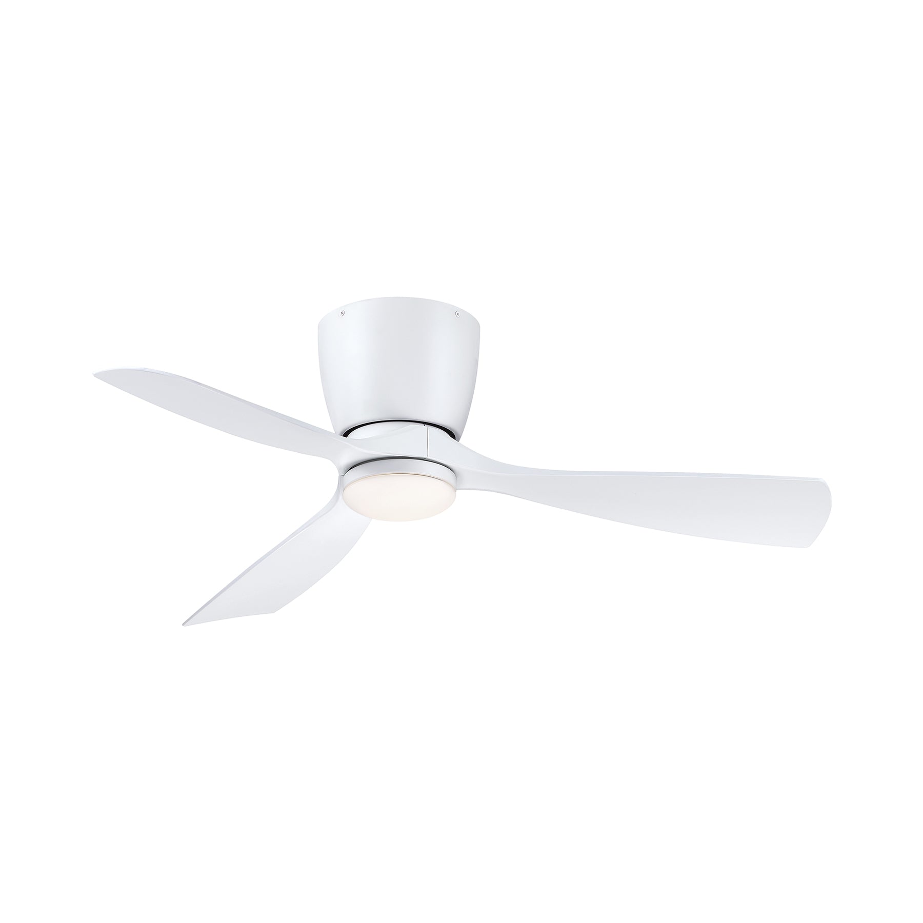 Klinch Outdoor LED Ceiling Fan in Matte White (44-Inch).