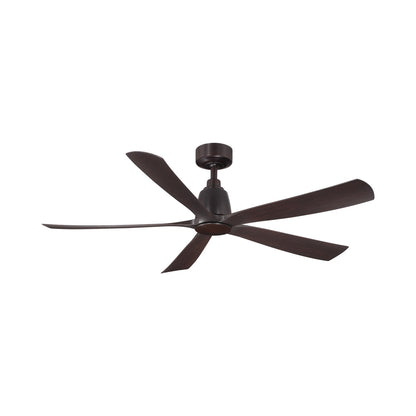 Kute5 Outdoor Ceiling Fan in Dark Bronze (Dark Walnut Blade).