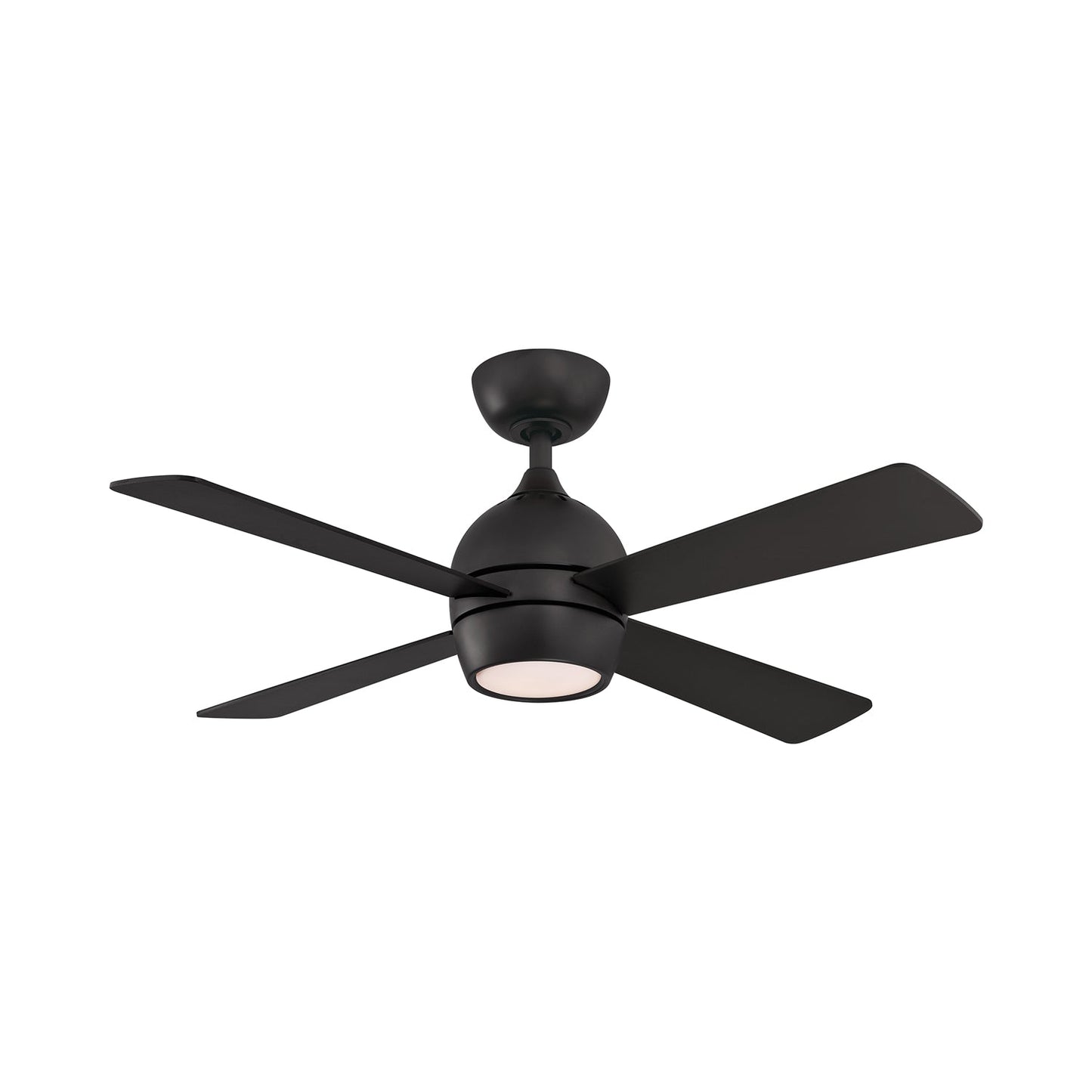 Kwad Indoor LED Ceiling Fan in Black (44-Inch).