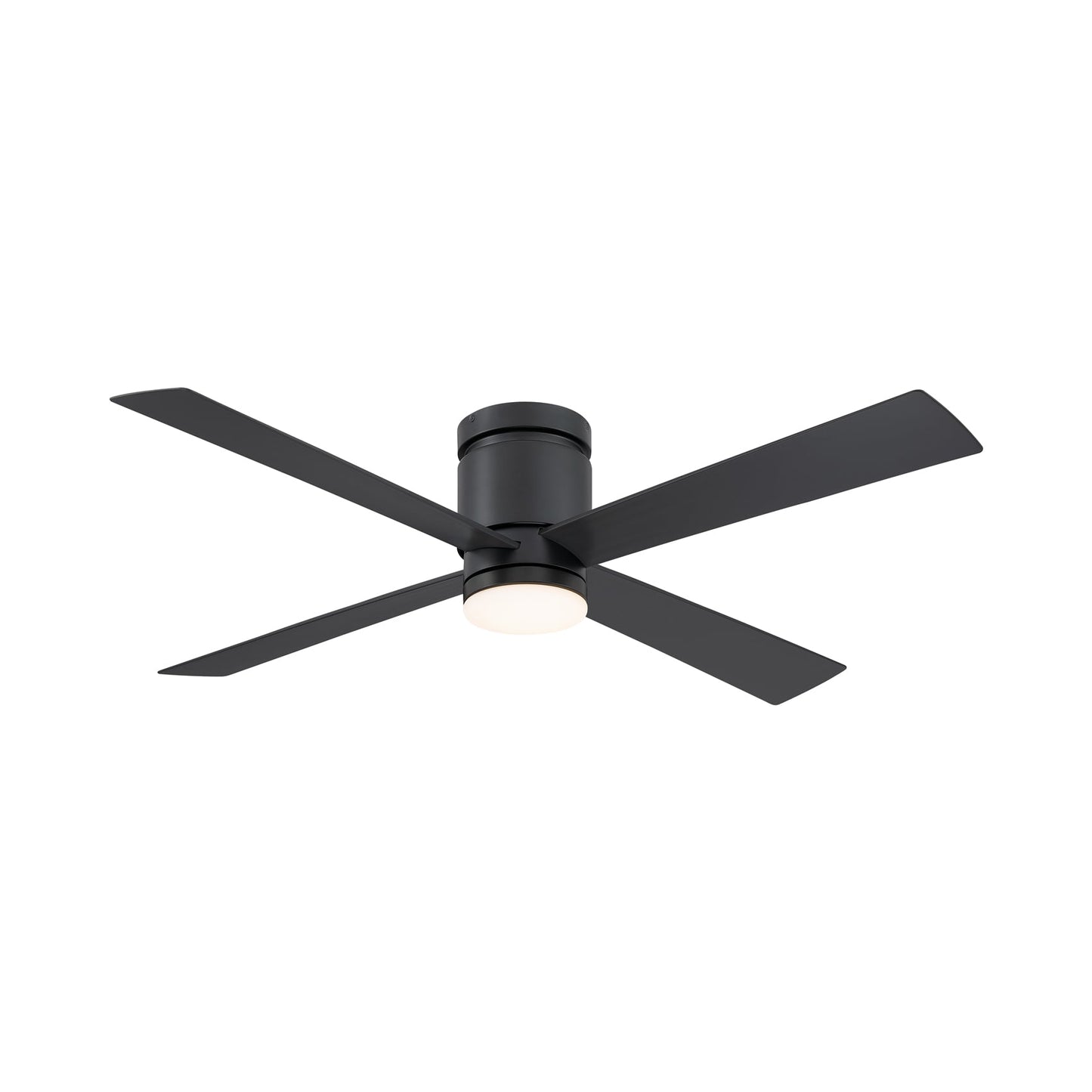 Kwartet Outdoor LED Ceiling Fan in Black.