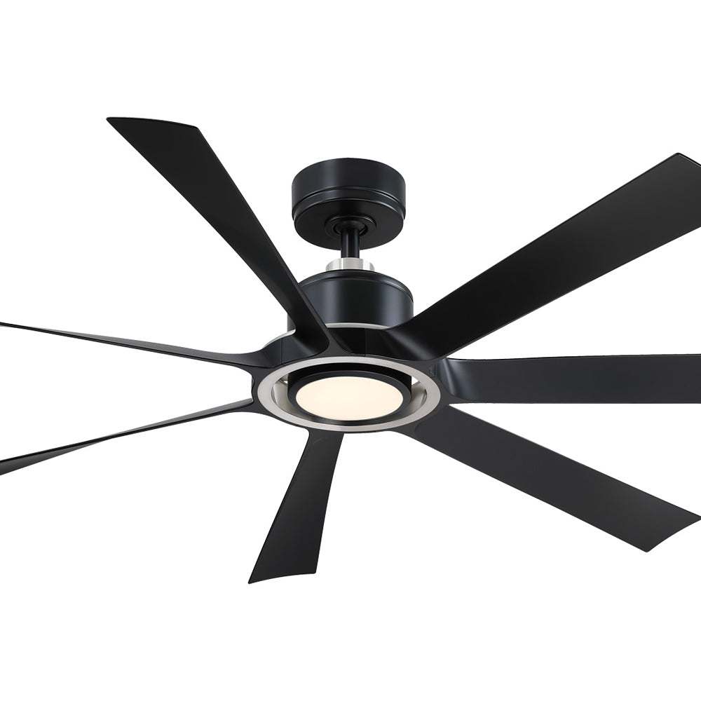 Lenzi Indoor / Outdoor LED Ceiling Fan in Detail.