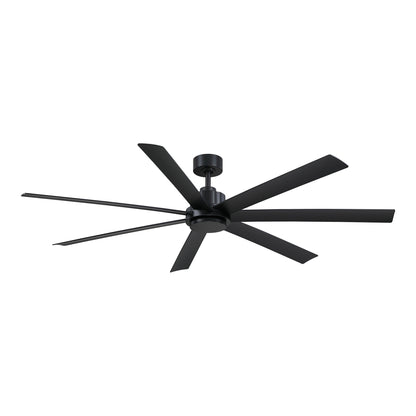 Pendry Indoor / Outdoor Ceiling Fan in Black (72-Inch).