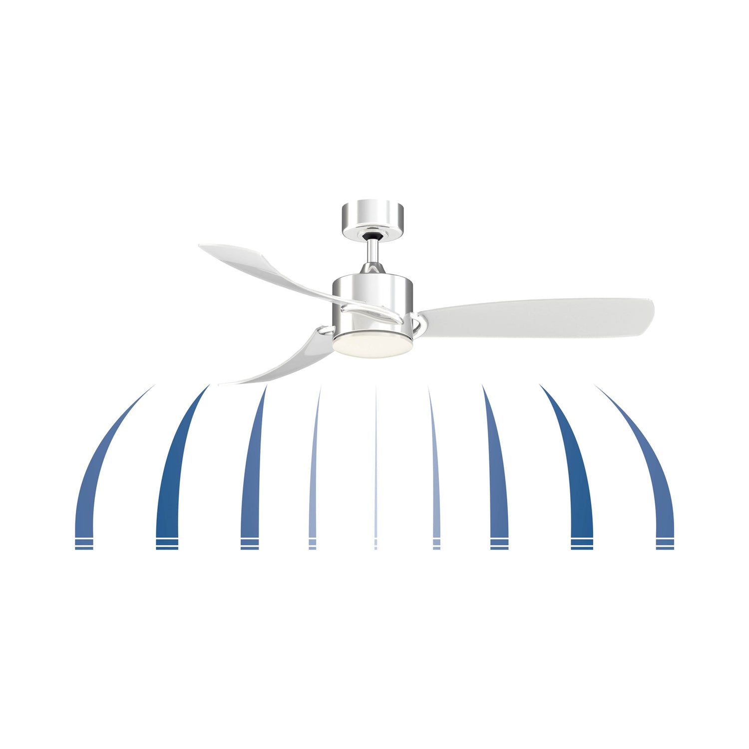 SculptAire Outdoor LED Ceiling Fan in Detail.