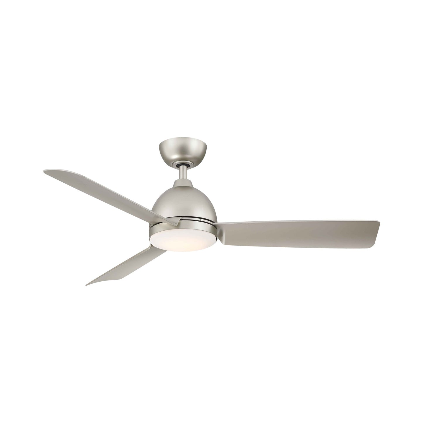 Starboard Indoor / Outdoor Ceiling Fan in Brushed Nickel (Light Kit Included).