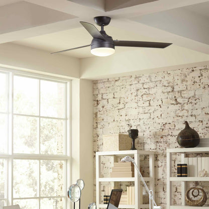 Xeno Outdoor LED Ceiling Fan in living room.
