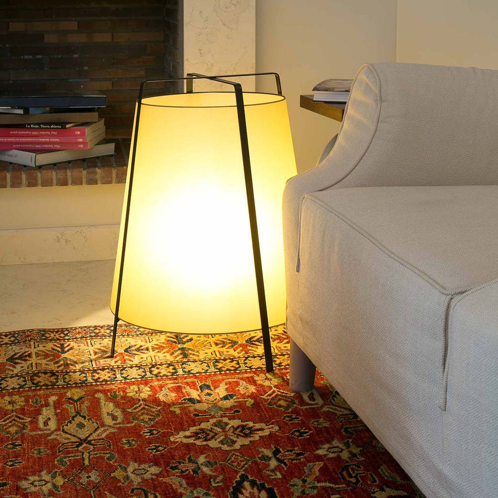 Akane Table Lamp in living room.