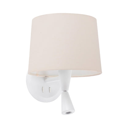 Conga Reader Wall Light in Beige.