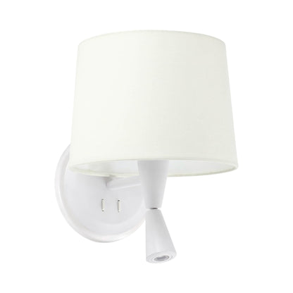 Conga Reader Wall Light in White.