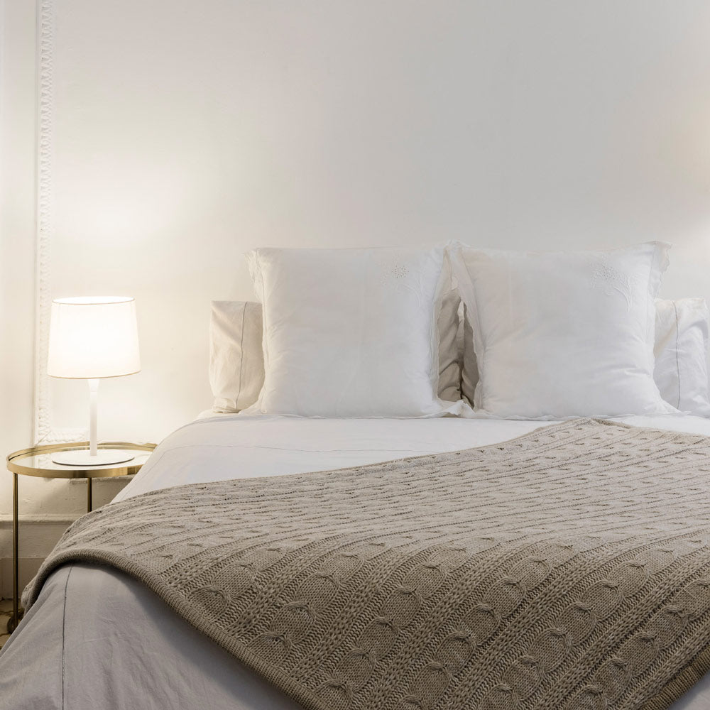 Conga Table Lamp in bedroom.